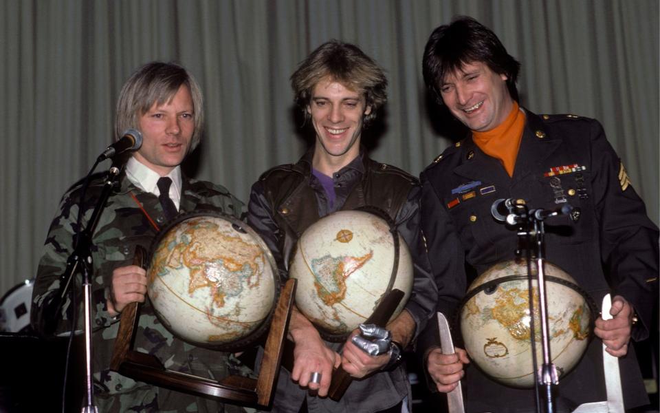 Miles Copeland on the left, and his brother, musician Stewart Copeland, in the middle - Ebet Roberts/Redferns