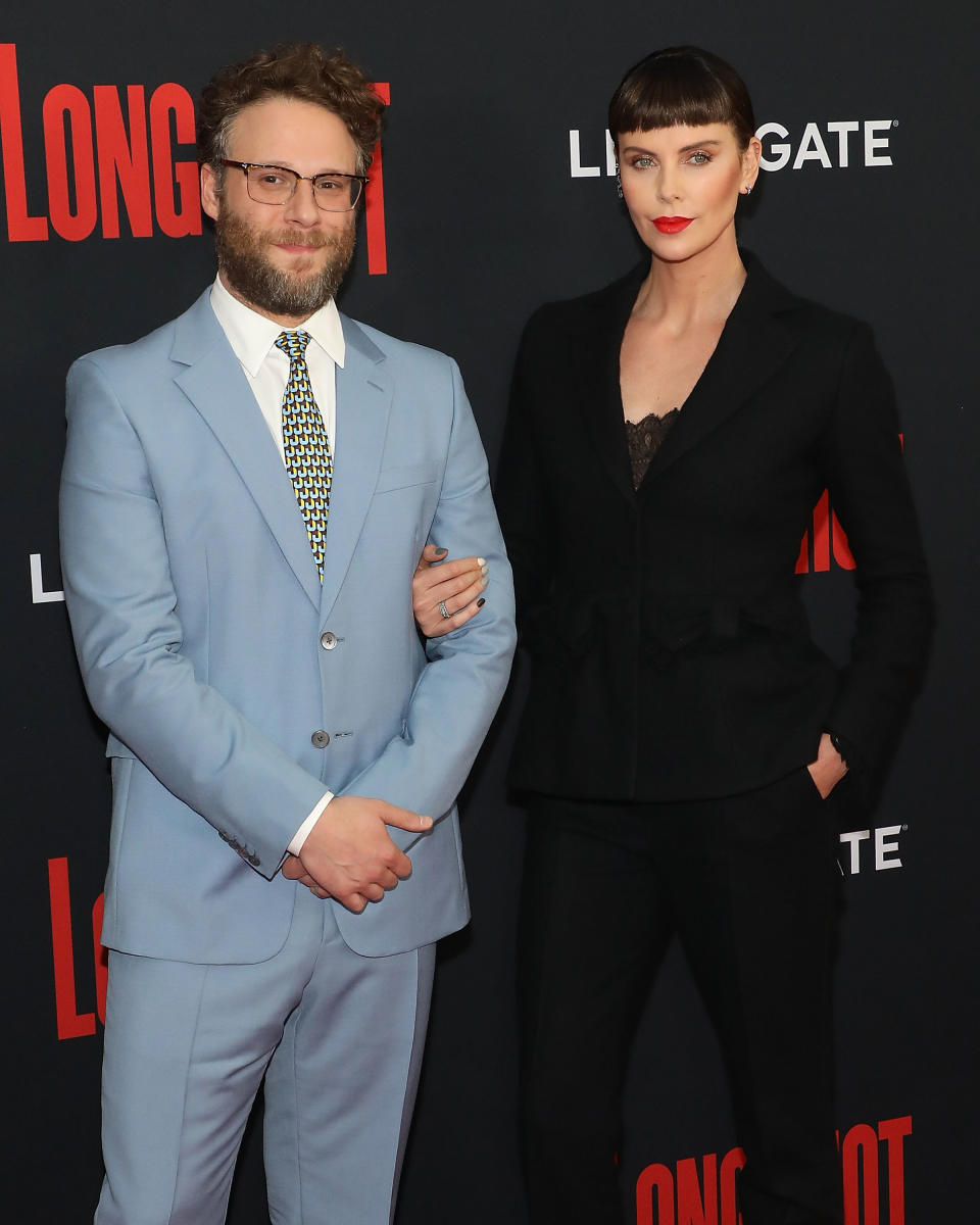 Seth Rogen spielt zusammen mit Charlize Theron in “Long Shot” (Bild: Getty Images)