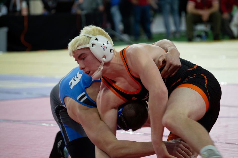 Jonesville senior Derek Ballinger (pictured here at the 2021-22 State Finals at Ford Field).