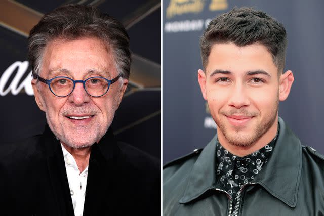 Frazer Harrison/Getty Images; Christopher Polk/Getty Frankie Valli and Nick Jonas