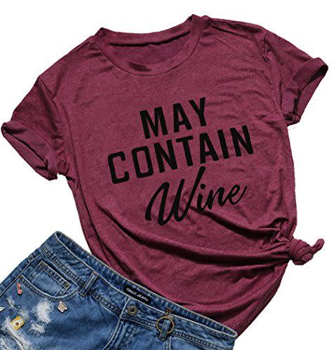 May Contain Wine T Shirt