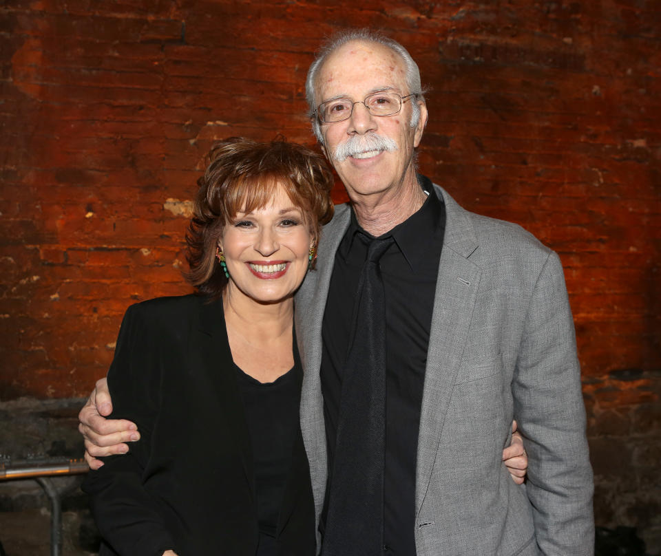 Joy Behar poses with husband Steve Janowitz