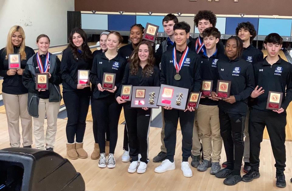 The Passaic Tech boys and girls bowling teams swept the 2023 Passaic County championships at Parkway Lanes in Elmwood Park on Friday, Jan. 13.