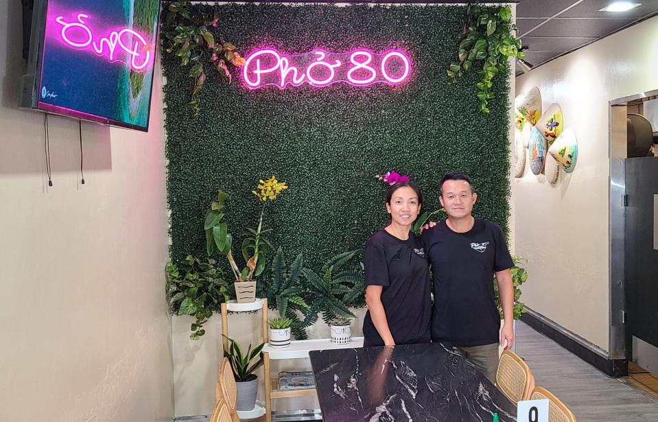 Pho 80's owners Noah and Celine Trinh.