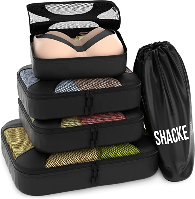 shacke pak packing cubes travel organizers