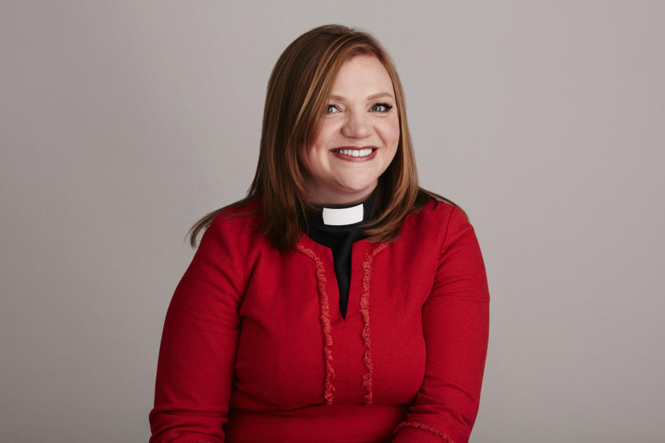 Programme Name: Radio 2 Presenters 2018 - TX: n/a - Episode: Radio 2 Presenters 2018 (No. n/a) - Picture Shows:  The Reverend Kate Bottley - (C) BBC - Photographer: Leigh Keily