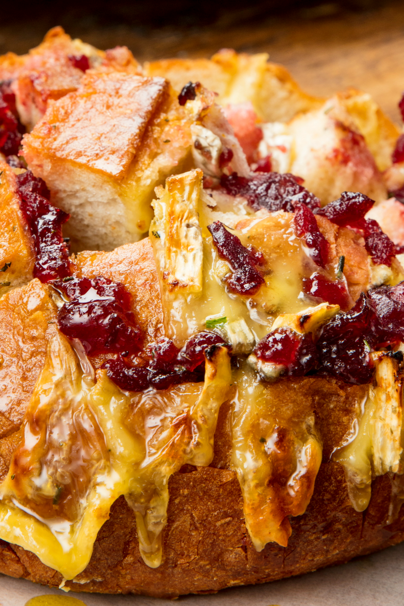 Cranberry Brie Pull-Apart Bread