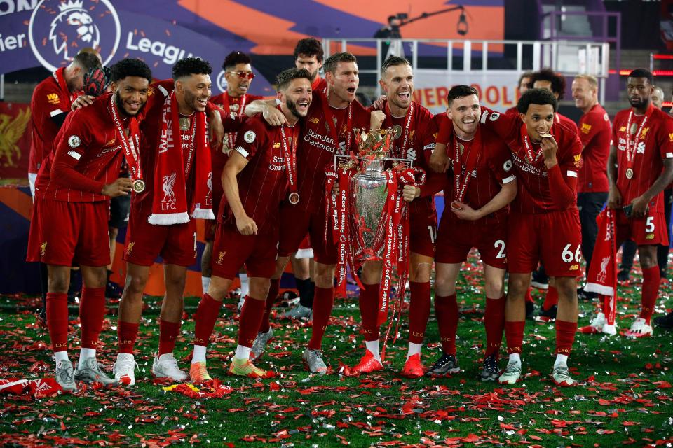 Liverpool lift their first English Premier League title