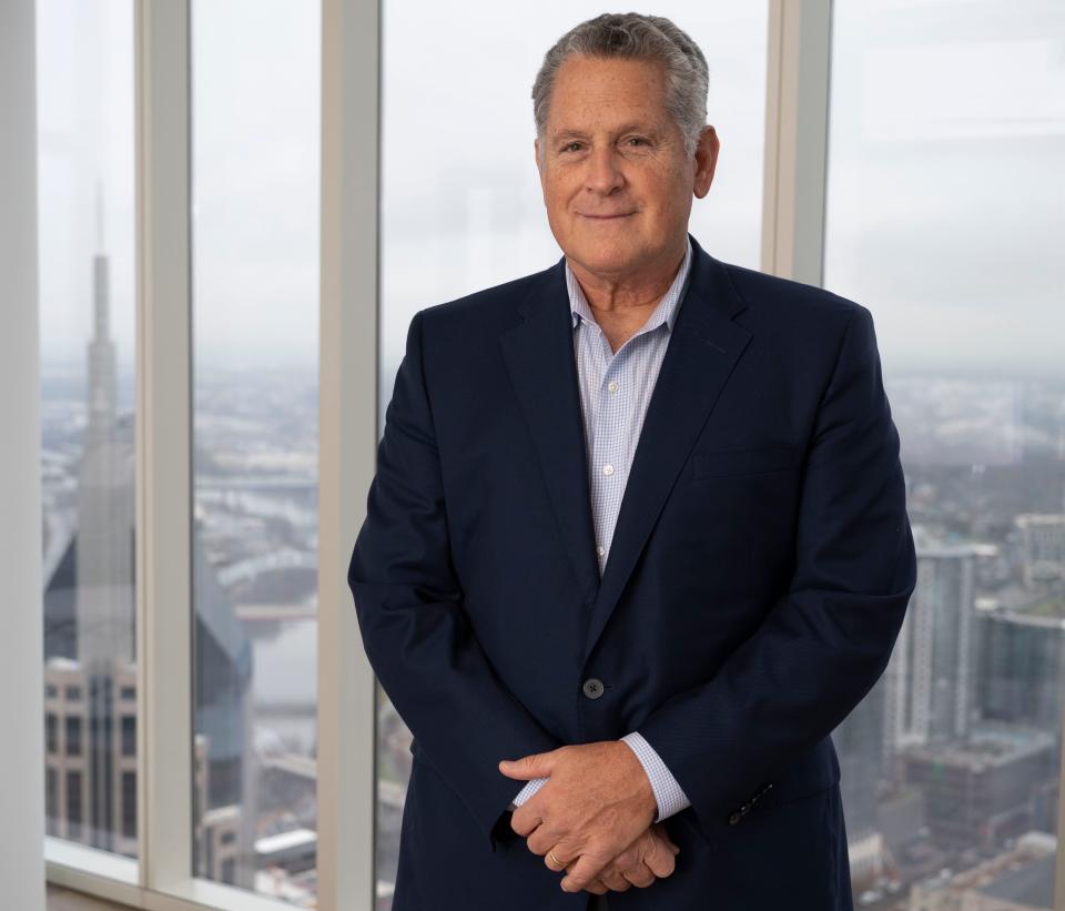 Developer Tony Giarratana poses for a portrait in his penthouse at the 505 Building Wednesday, Dec. 7, 2022 in Nashville, Tenn. 