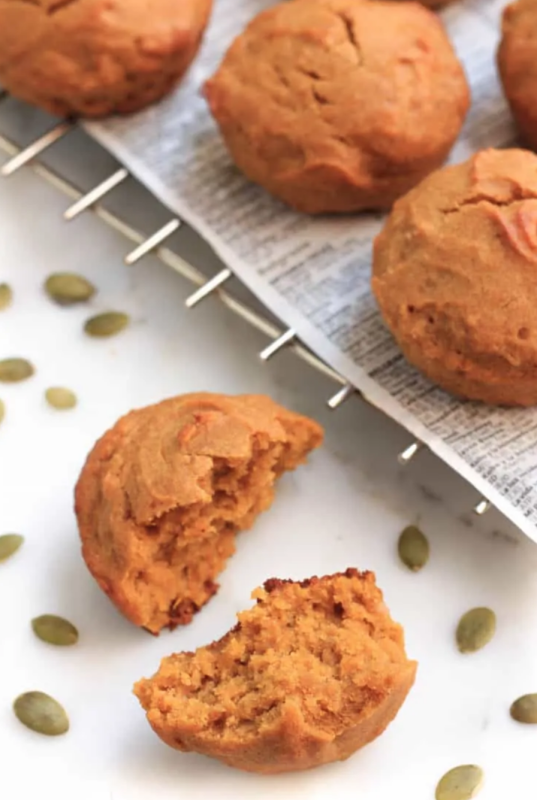 <p>Dish by Dish</p><p>These gluten-free pumpkin muffins have a moist crumb, are super easy to make and are perfect for breakfast or a snack. Dairy-free and vegan. </p><p><strong>Get the recipe: <em><a href="https://www.dishbydish.net/easy-gluten-free-pumpkin-muffins-vegan/" rel="nofollow noopener" target="_blank" data-ylk="slk:Easy Gluten-Free Pumpkin Muffins;elm:context_link;itc:0;sec:content-canvas" class="link rapid-noclick-resp">Easy Gluten-Free Pumpkin Muffins</a></em></strong></p>