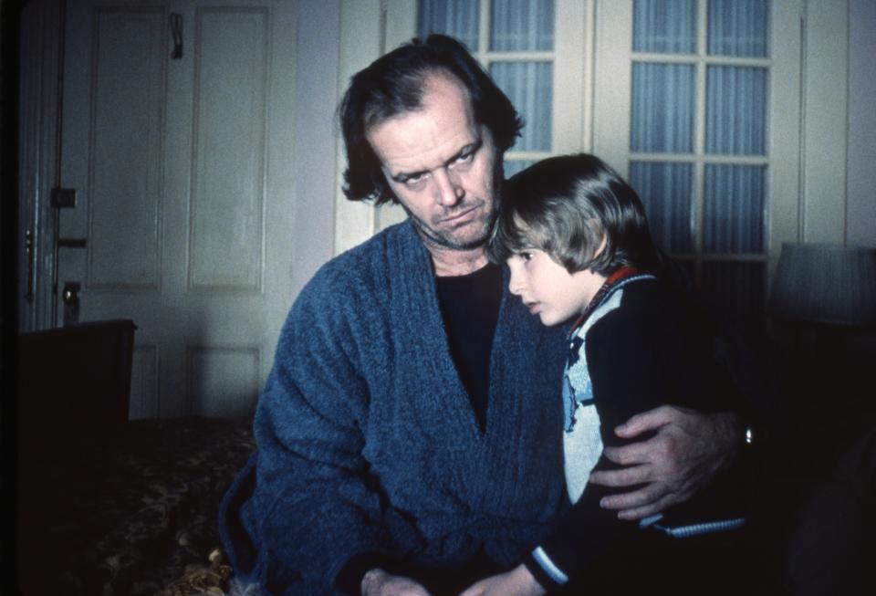 Jack Nicholson and Danny Lloyd in The Shining, 1980.