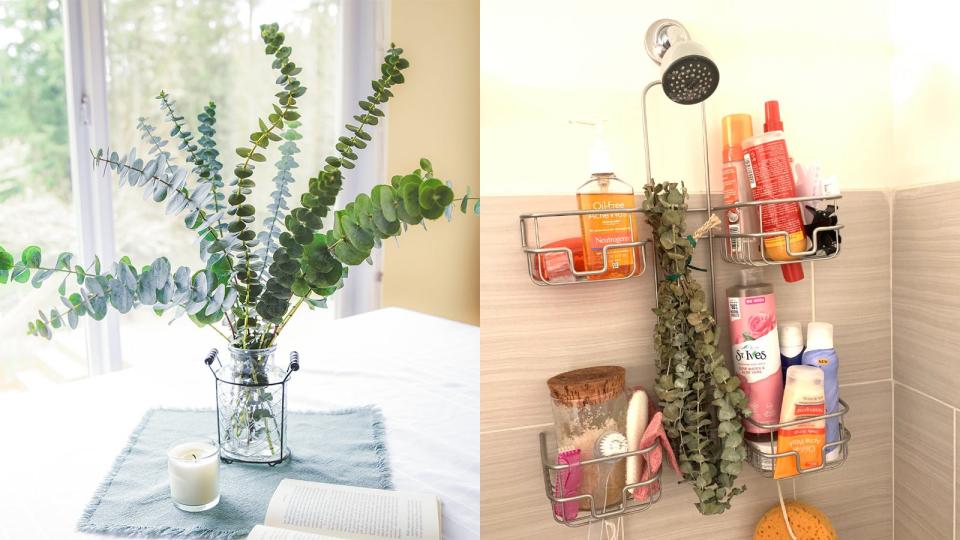 Add flare to your shower with a bouquet from Eucalyptus Farms.