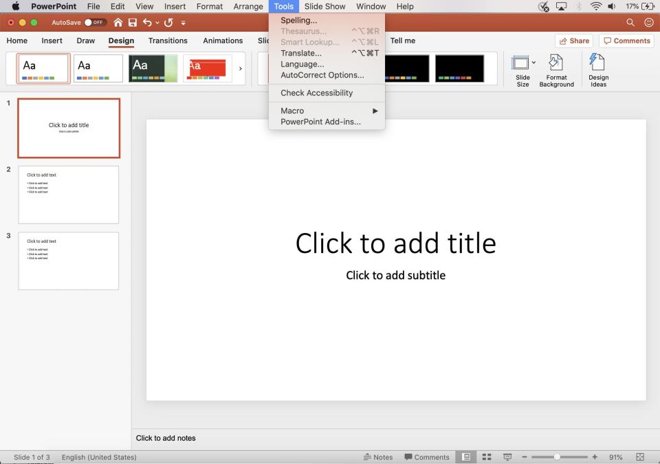 Powerpoint language 1