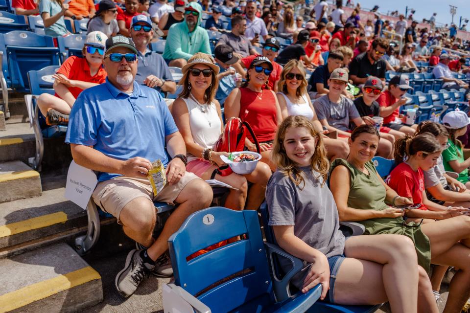 More than 2,700 school kids from three area counties attended the Blue Wahoos Education Day game on Wednesday, May 3, 2023.