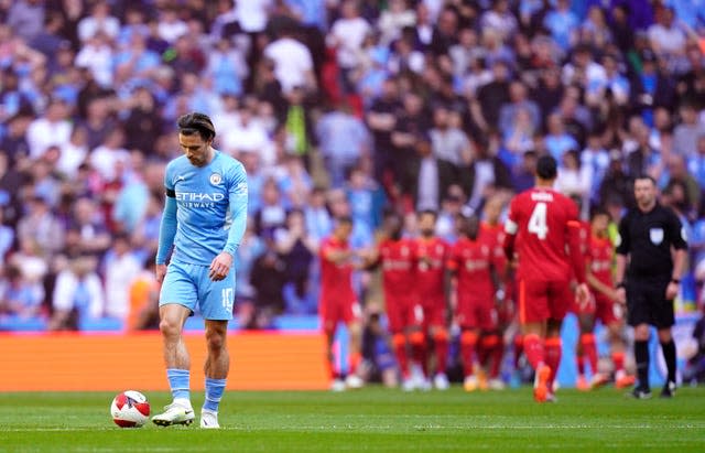 The schedule caught up with City against Liverpool at Wembley