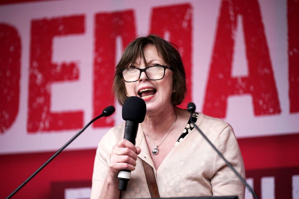 Frances O'Grady a lancé un avertissement au nouveau Premier ministre Liz Truss sur les droits des travailleurs (PA)