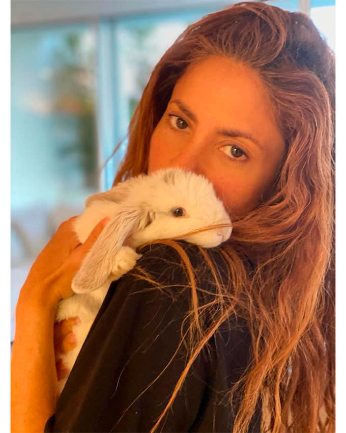 Shakira con su nueva mascota. Max Piqué Mebarak