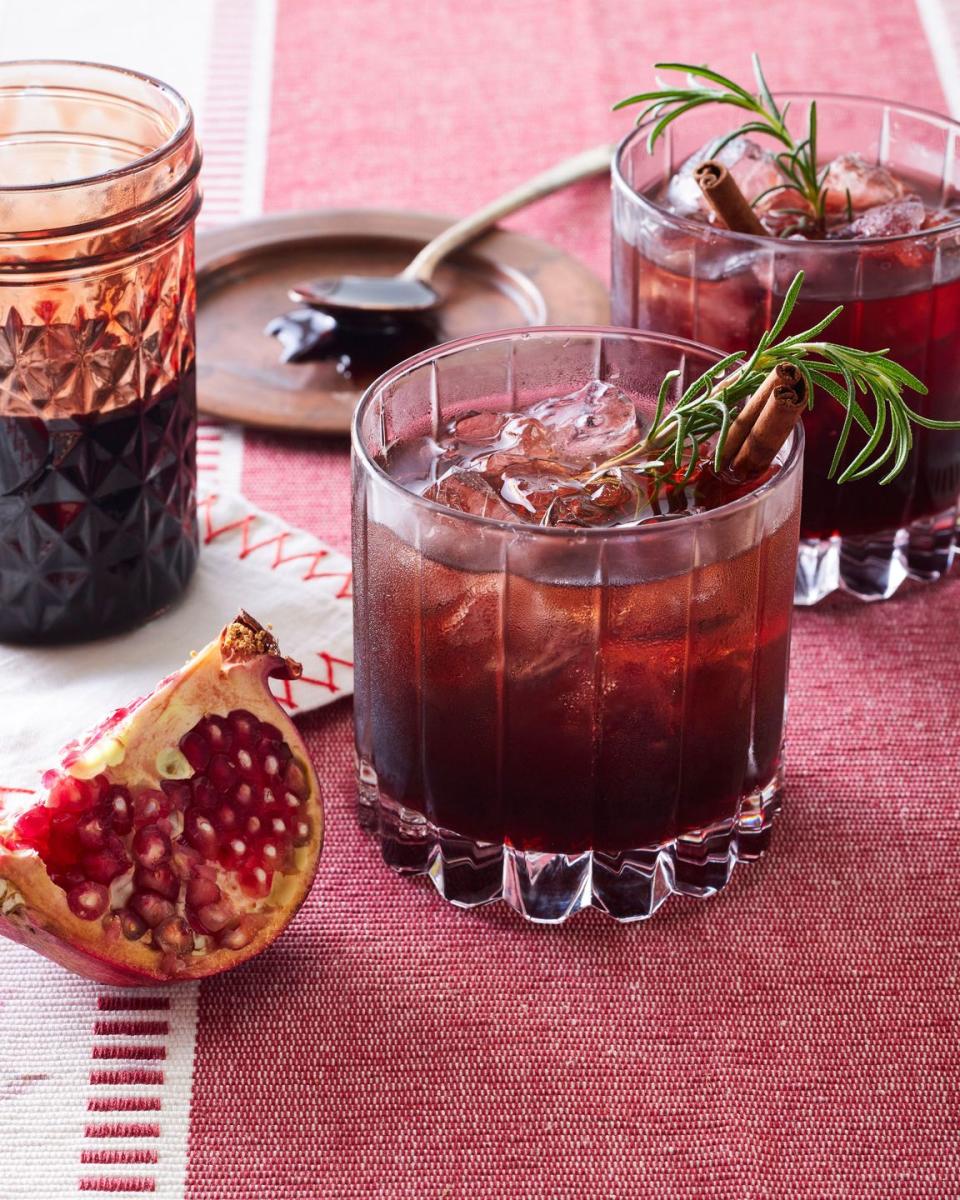 <p>Here's a cocktail worthy of its namesake: richly red, with an (unearned) reputation for being dangerous.</p><p><strong><a href="https://www.countryliving.com/food-drinks/a41766677/poinsettia-cocktail/" rel="nofollow noopener" target="_blank" data-ylk="slk:Get the recipe for Poinsettia;elm:context_link;itc:0;sec:content-canvas" class="link ">Get the recipe for Poinsettia</a>.</strong></p>