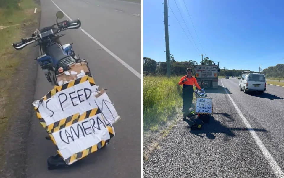 17-year-old Beau Jackson warns people of speed cameras on NSW roads. Source: Instagram/@scamerasloveme
