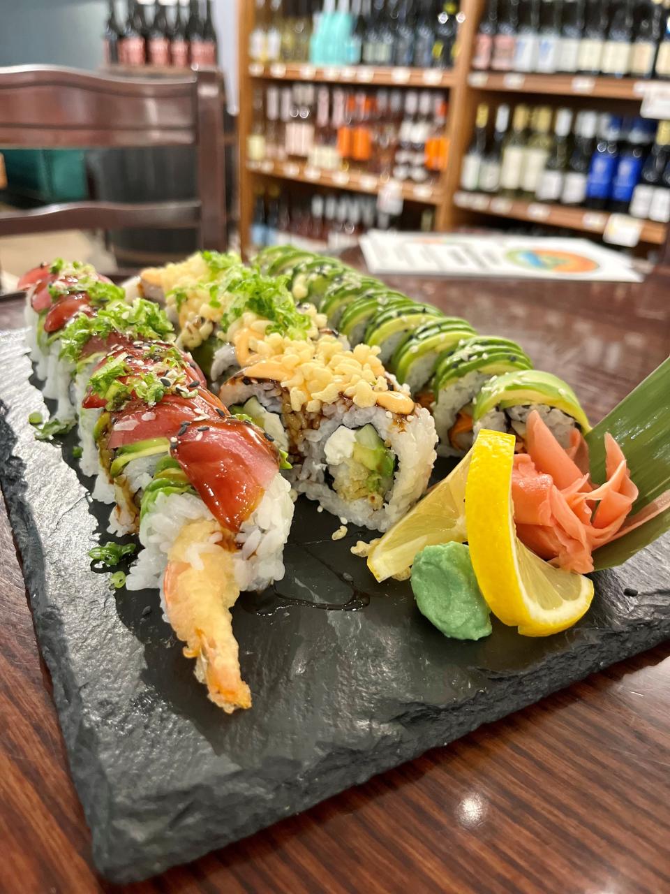 Sushi rolls are a popular option at Garden Goddess in Fort Myers.