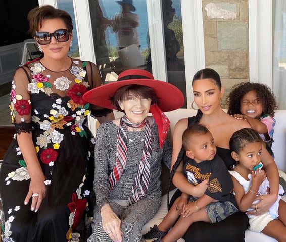 Kris Jenner /Instagram Kris Jenner, MJ Campbell and Kim Kardashian share a family moment