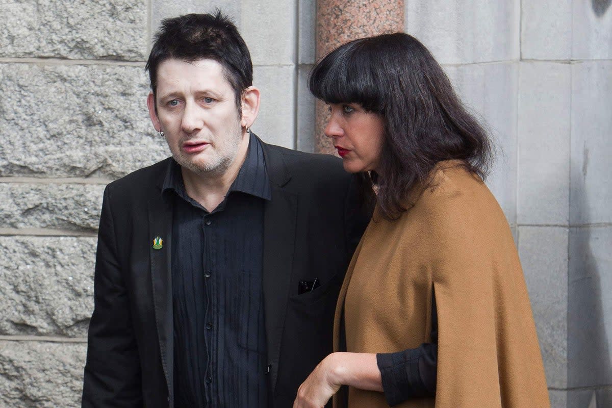 Former frontman of The Pogues Shane MacGowan with his wife Victoria Clarke (Liam McBurney/PA) (PA Archive)