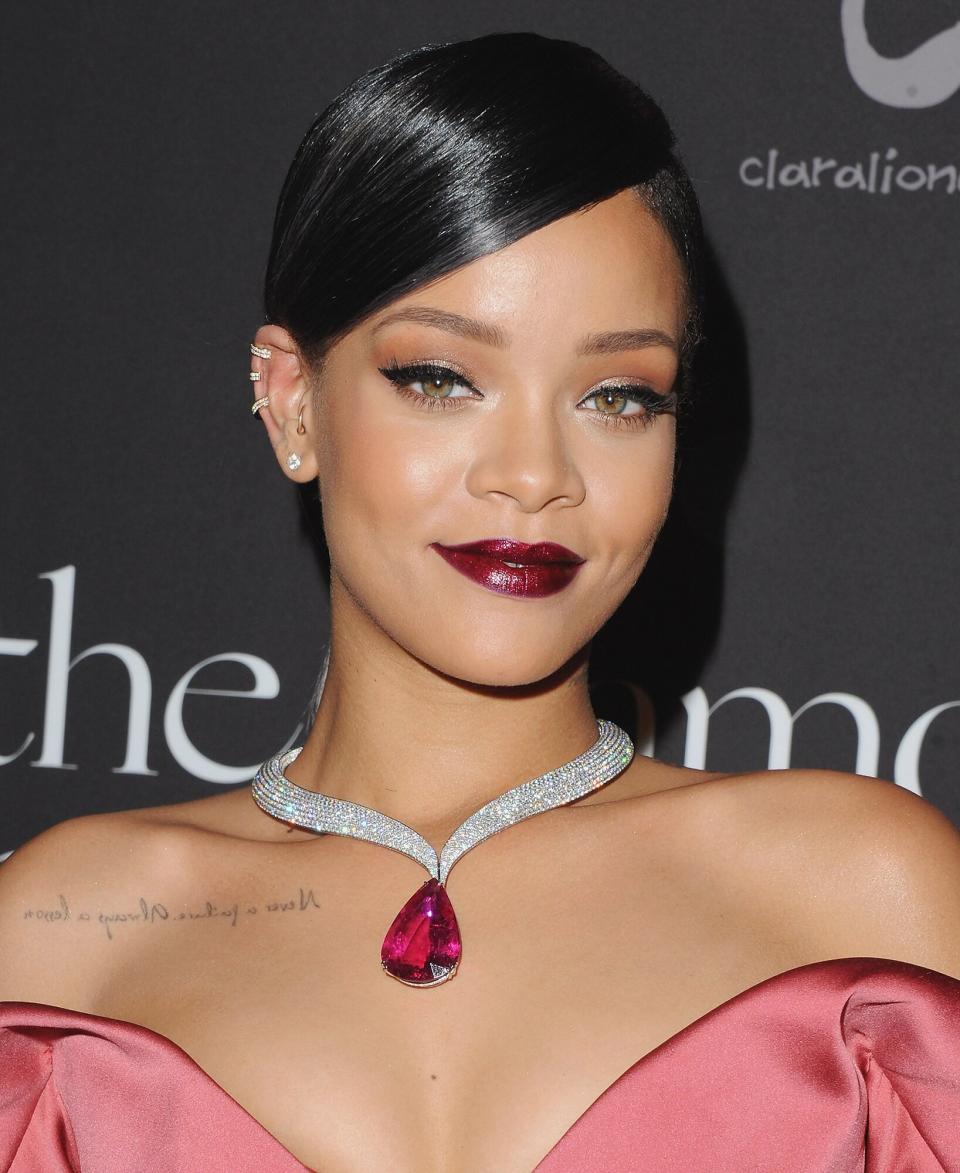 Rihanna arrives at Rihanna's First Annual Diamond Ball at The Vineyard on December 11, 2014 in Beverly Hills, California