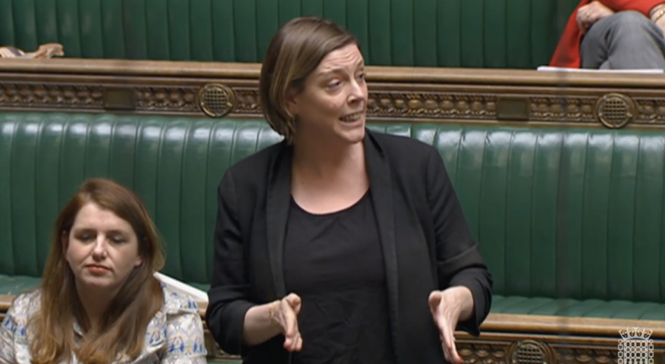 Jess Phillips addressing the House of Commons about the Rwanda bill