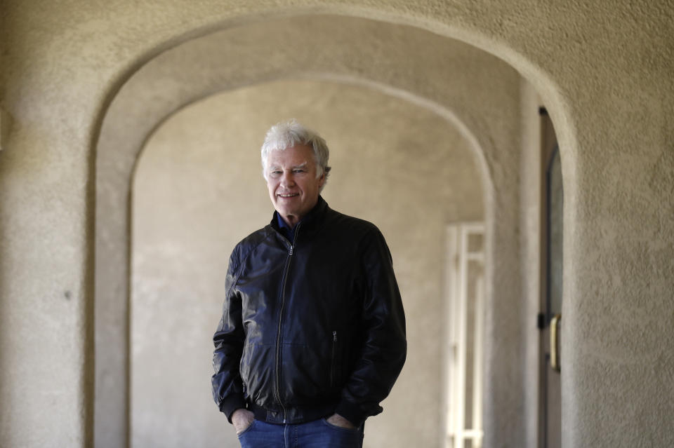 In this Friday, May 24, 2019, photo, former Associated Press Southeast Asia photo editor Jeff Widener poses for a portrait in Alhambra, Calif. Widener who shot the iconic image of a man standing in front of tanks at the 1989 Tiananmen protests says it’s time for the Chinese government to come clean about the bloody events of 30 years ago. (AP Photo/Marcio Jose Sanchez)