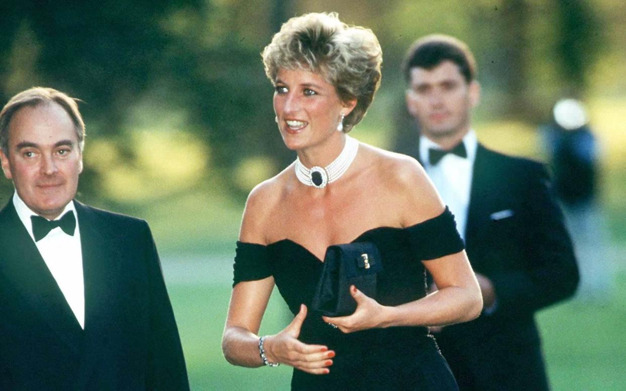 Princess Diana's 'revenge' dress, worn at the Serpentine Summer party in 1994 - Getty/ Tim Graham