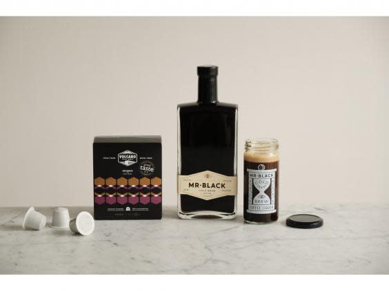 For espresso martini fans, pick up this cocktail making kit to make your own at home (Mr Black)