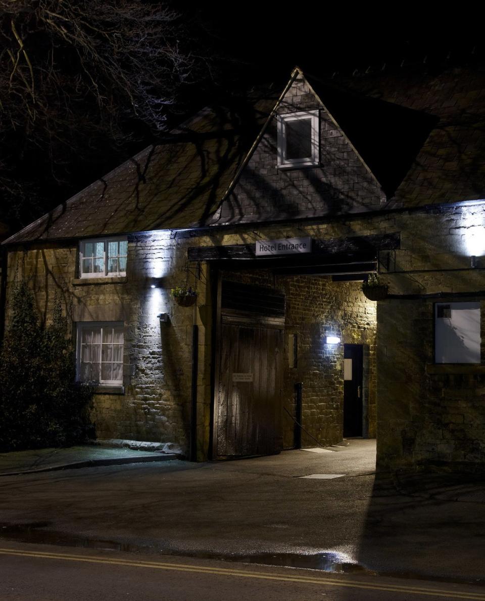 old hotel entrance