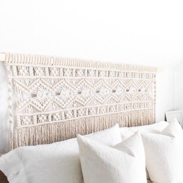 9) Macrame Headboard