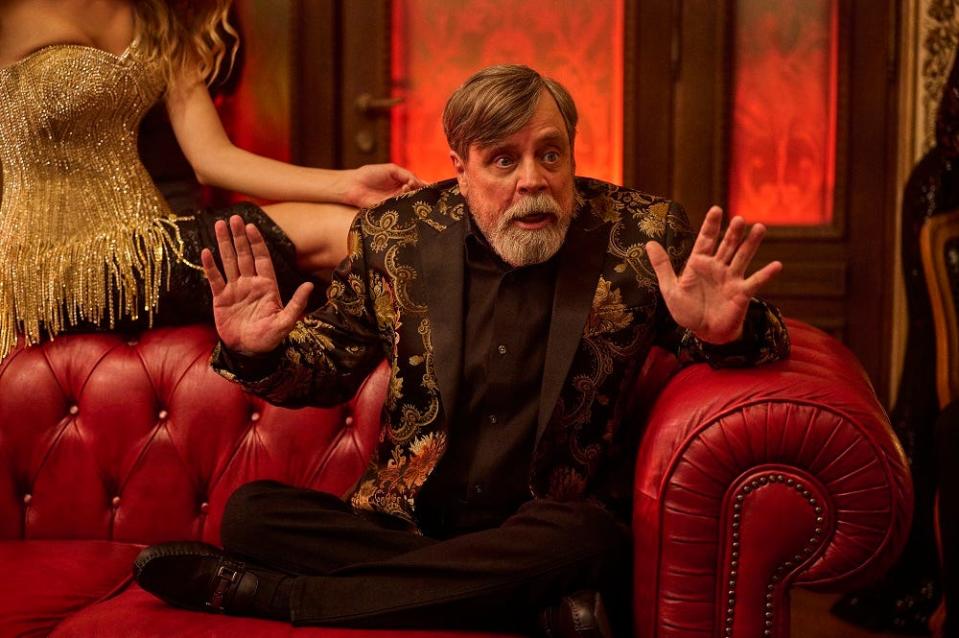 Mark Hamill flirts with the Russian mobster party life in "The Machine."