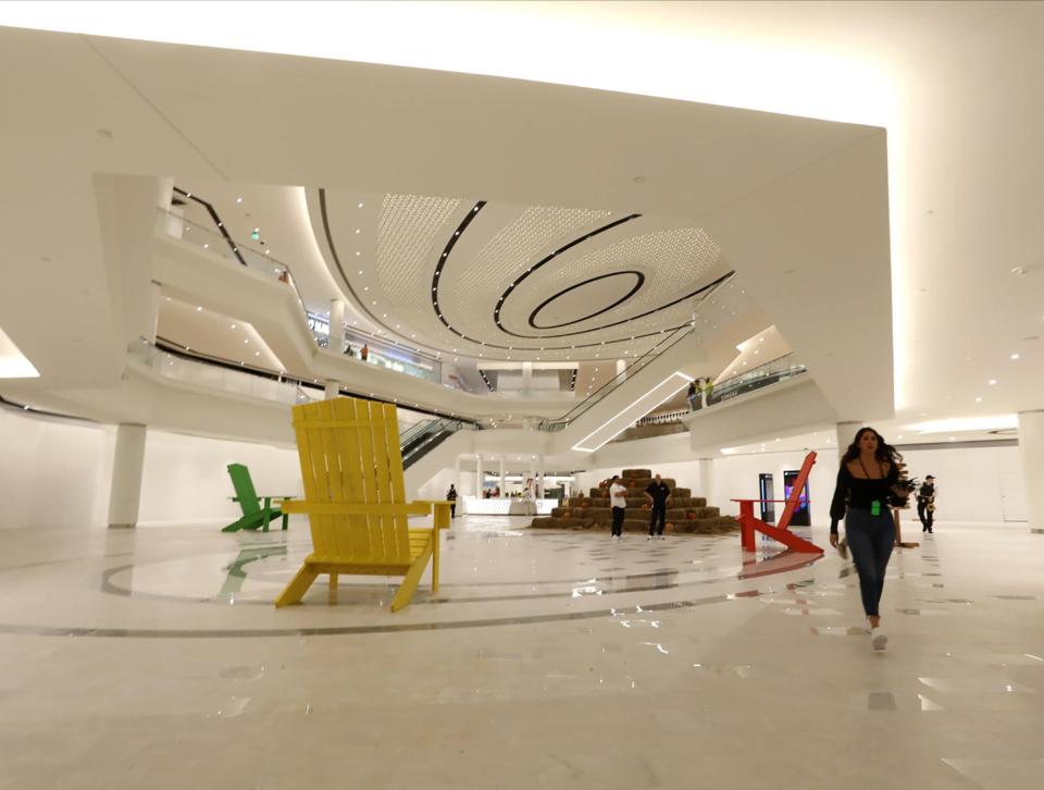 Inside the American Dream Mall in East Rutherford.