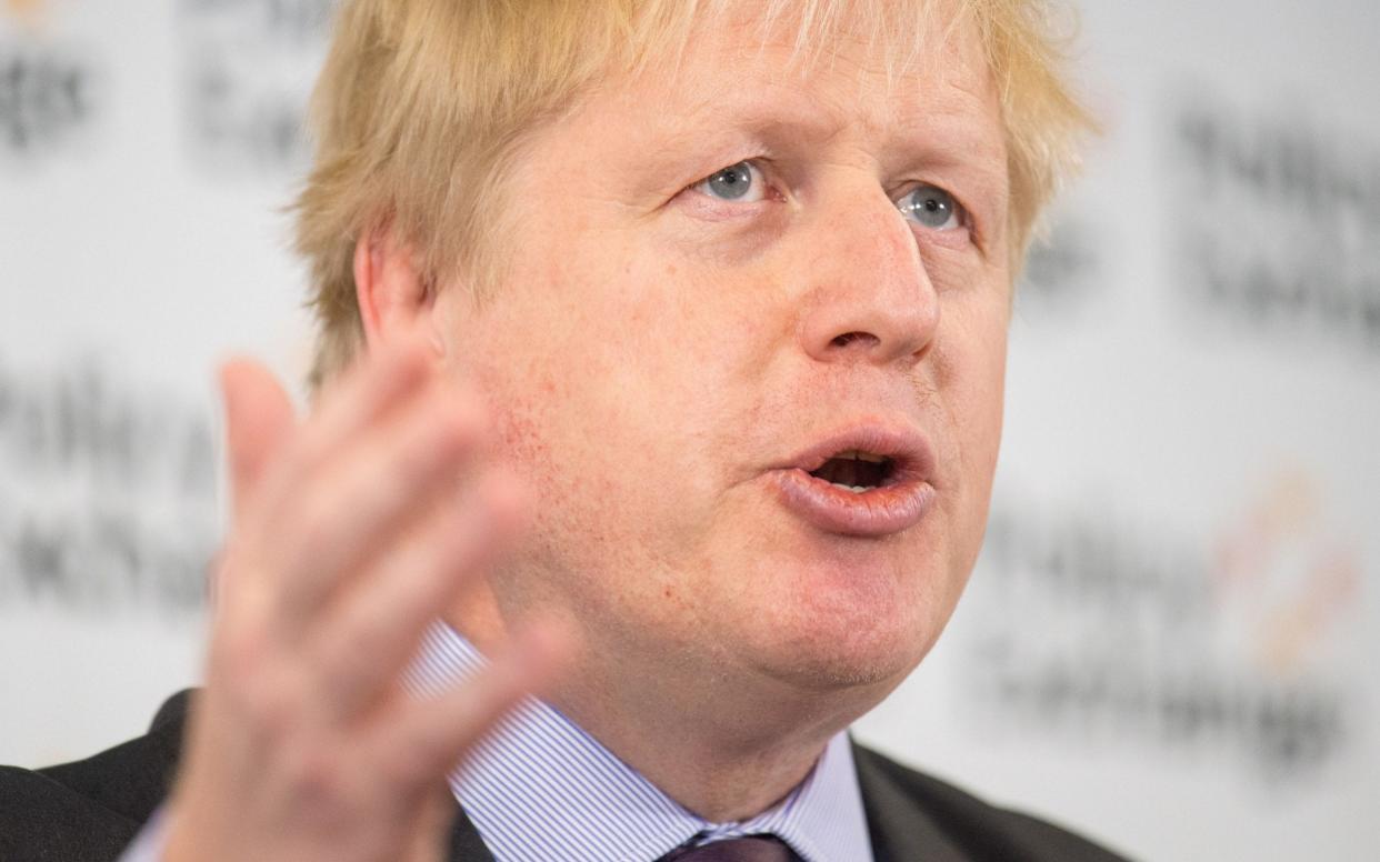 Boris Johnson will make a speech in Staffordshire on Friday - PA