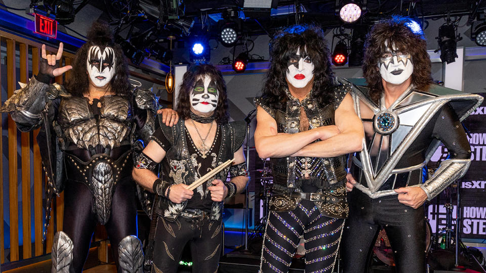 Gene Simmons, Eric Singer, Paul Stanley and Tommy Thayer of KISS.