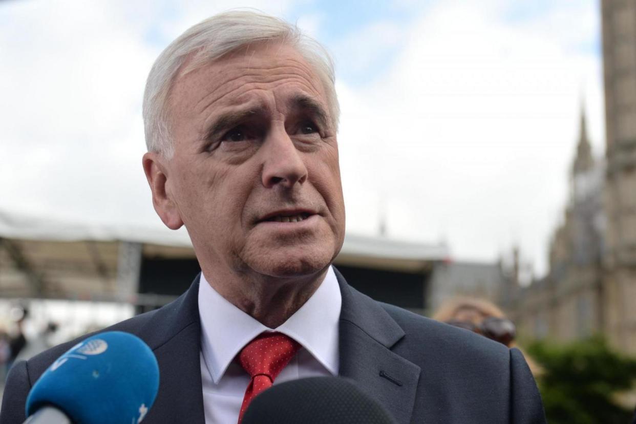 Labour shadow chancellor John McDonnell