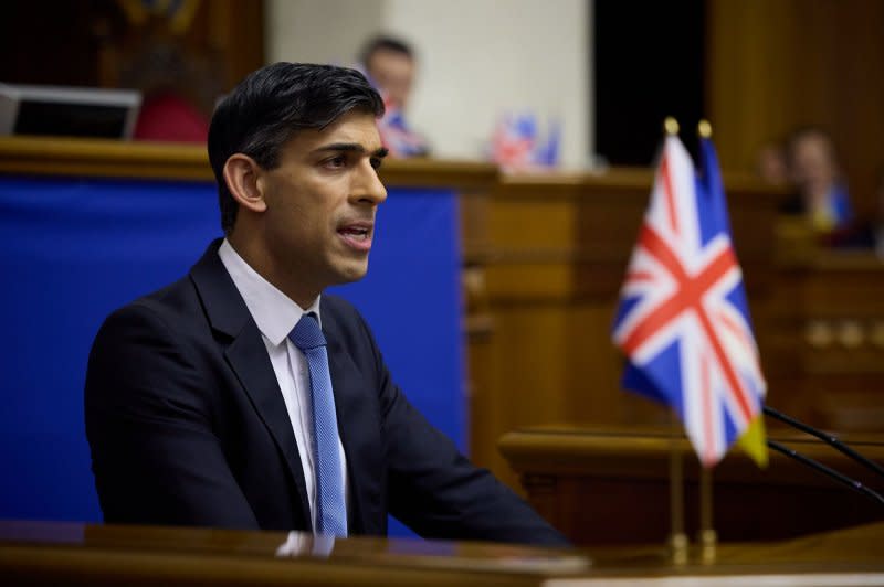 British Prime Minister Rishi Sunak Political was among several political figures who sent public messages to Princess Catherine of Wales, which also came from big names in the entertainment industry. File Photo courtesy of Ukrainian Presidential Press Office