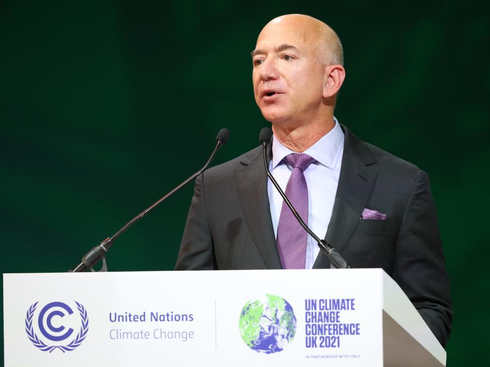 Jeff Bezos COP26 UN climate conference