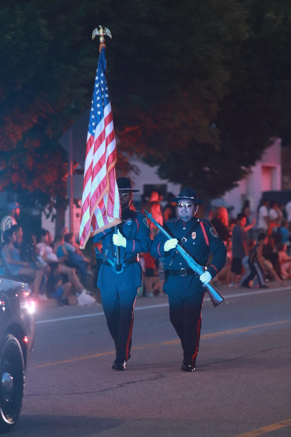 The parade was led by members of law enforcement and public safety.