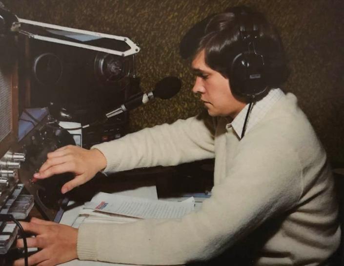 Doug Emblidge got his start in broadcasting during the 1970s at WRHR-FM, the Rush-Henrietta Central School District's student radio station, which was based at James E. Sperry High School. This photo appeared in the 1979 Cometeer, Sperry's yearbook. Emblidge, who grew up in Rush, graduated that year from Charles H. Roth High School, which was another high school that R-H operated at that time.