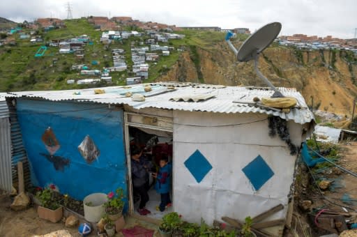 Many in Ciudad Bolivar live in makeshift homes