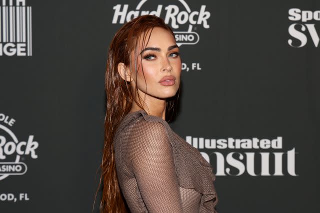 <p>Alberto Tamargo/Getty Images for Sports Illustrated Swimsuit</p> Megan Fox attends the Sports Illustrated Swimsuit 2023 Issue release party on May 19, 2023