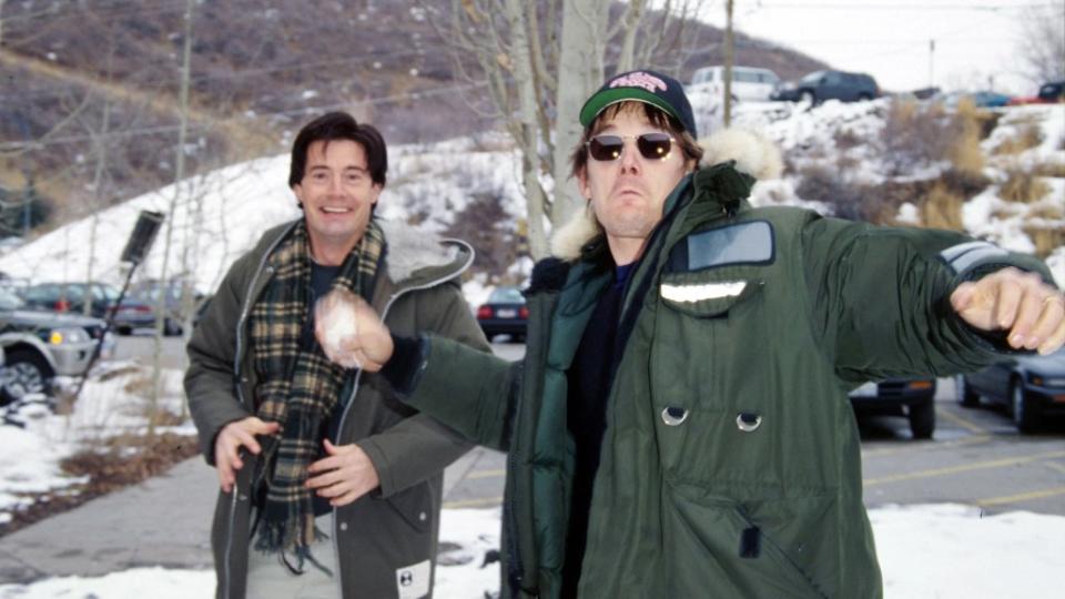 Kyle MacLachlan & Ethan Hawke during Sundance Film Festival 2000 in Park City, Utah, United States.