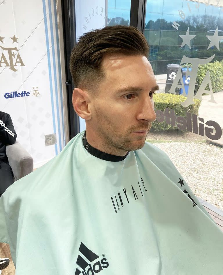 Así quedó Leo Messi después del corte antes de viajar a Brasil