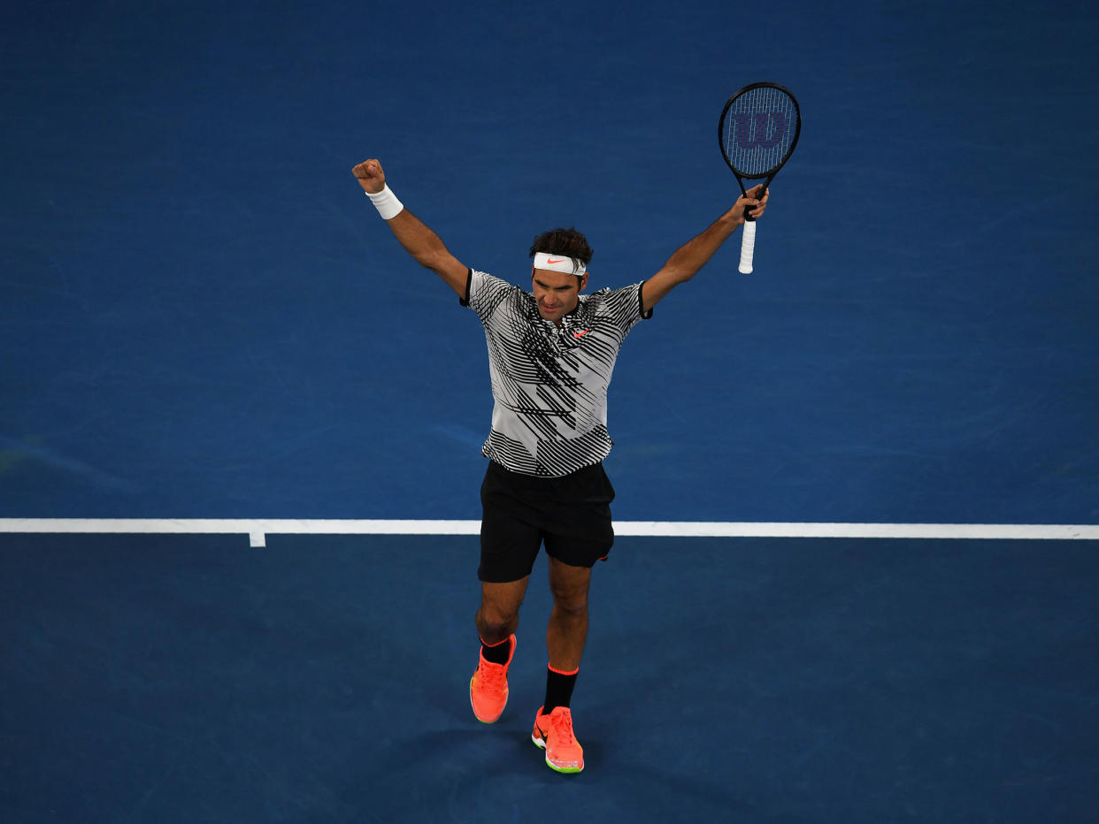 After a difficult 2016 season Federer is in touching distance of securing his first Gram Slam title in five years: Getty