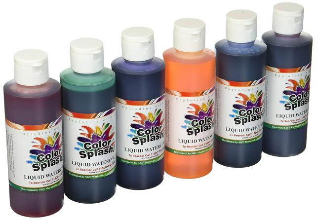 Liquid Watercolor Paint Set, 10 8 Oz Bottles, Certified Non-toxic