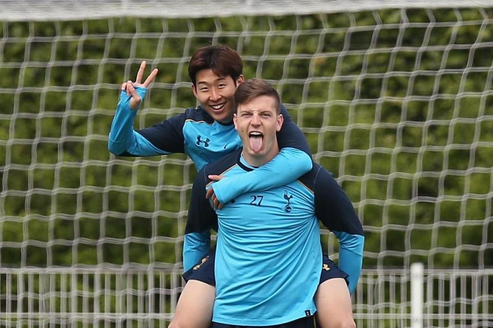 Best buds: Heung-min Son and Kevin Wimmer: Tottenham Hotspur FC via Getty Images