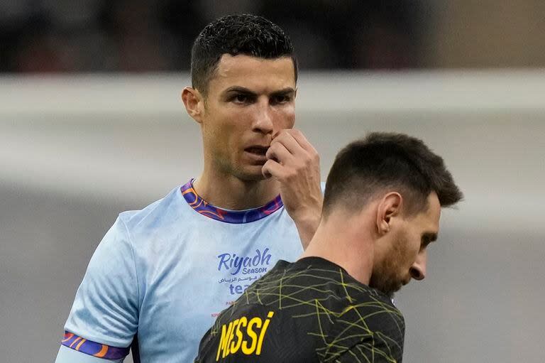 Cristiano Ronaldo y Lionel Messi se enfrentaron por última vez en 2023, en el marco de un partido entre PSG y Riyadh Season